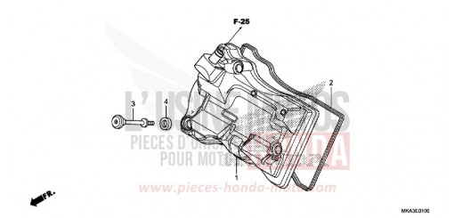 COUVERCLE DE CULASSE NC750XAJ de 2018